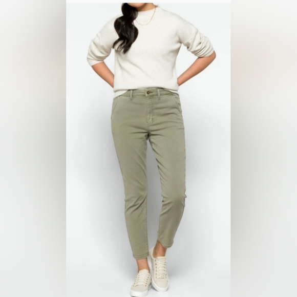 Cosmic Blue Love  Serena High Rise Khakis in color Command - Picture 7 of 9